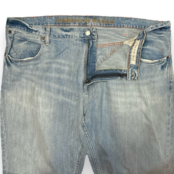 AMERICAN EAGLE OUTFITTERS Light Wash Low Rise Boot Jeans Y2K 46 x 32 - Picture 6 of 6